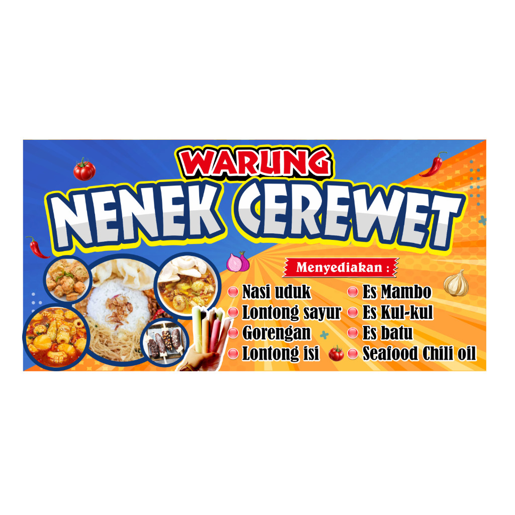 BANNER WARUNG, TOKO SEMBAKO CUSTOM NAMA