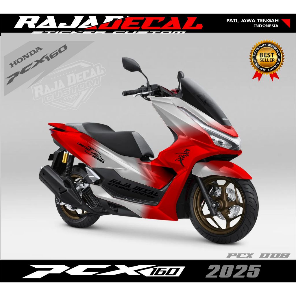 COD Sticker Decal Full Body Honda PCX 160 RoadSync 2025 Decal Sticker Full Body PCX 160 2025 Limited