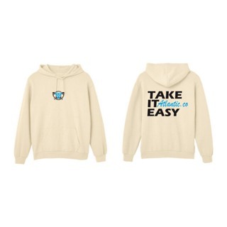 Atlantic Co || Hoodie Tebal Takes it Easy Unisex hoodie take it atlantic