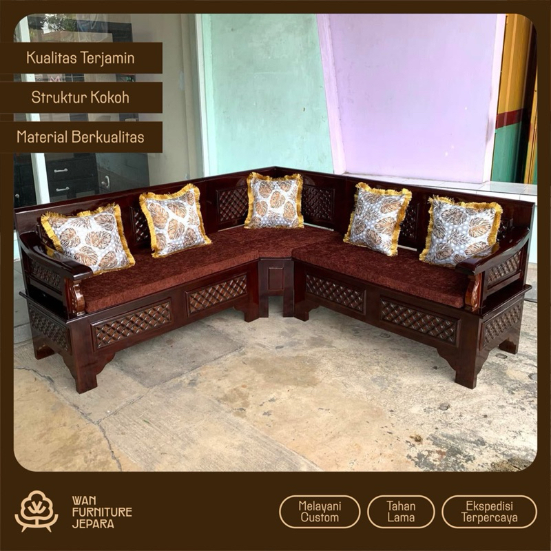 kursi tamu sudut kursi tamu kayu jati kursi tamu kayu jepara