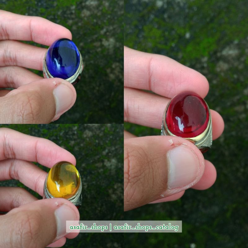 Cincin Akik Siem, King Safir, Yellow Safir Dim Jumbo