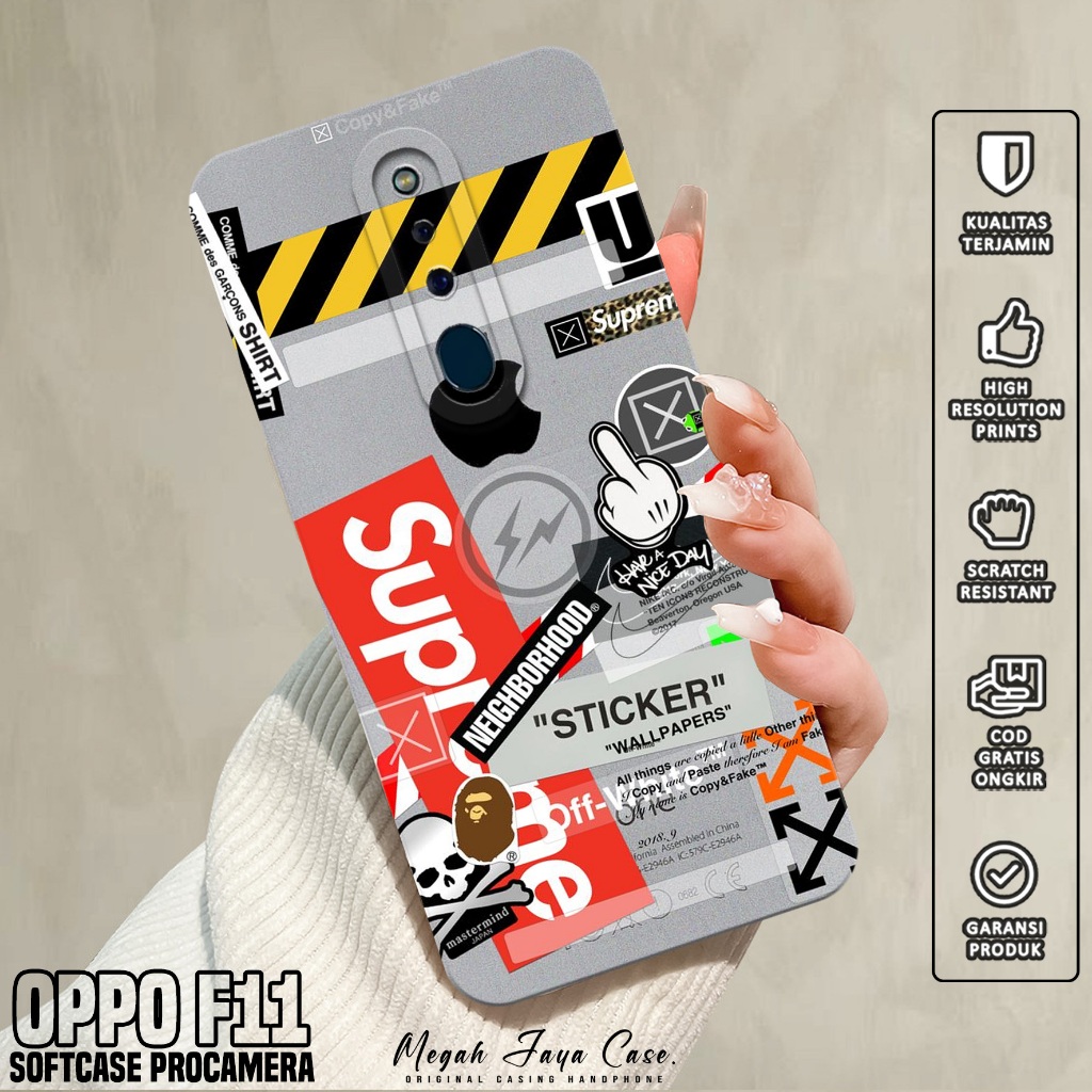 Softcase Hp OPPO F11 - Casing Hp OPPO F11 Motif BA - Silikon Hp - Case OPPO F11 - Kesing Hp OPPO F11