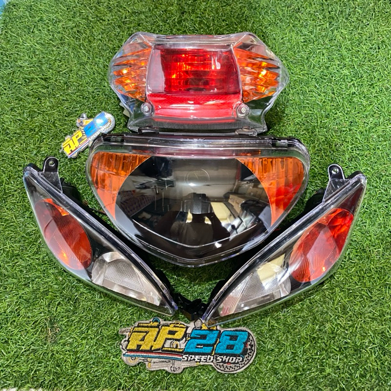 LAMPU DEPAN - LAMPU STOP - LAMPU SEIN UNTUK MOTOR MIO SPORTY 5TL MODEL  STANDAR CUSTOM OREN GEN A / 