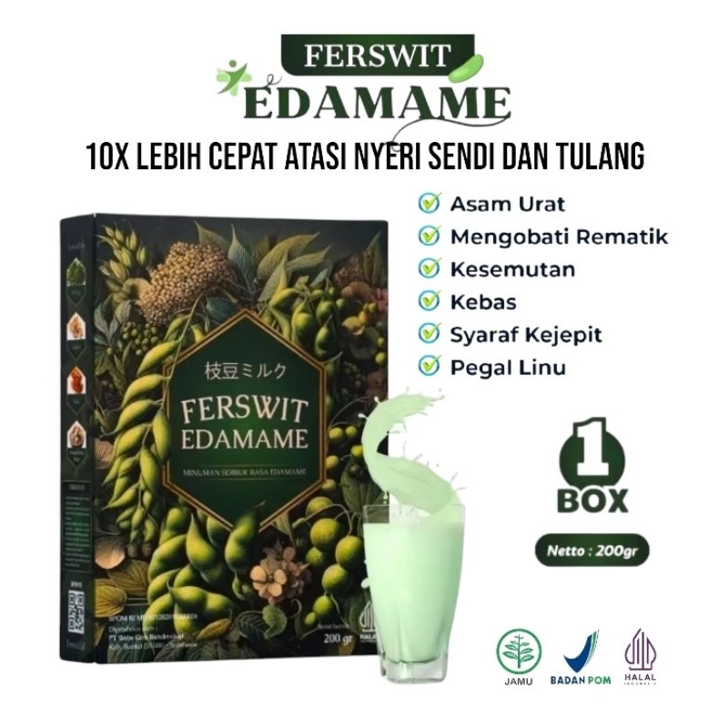 

Ferswit Susu Edamame Jepang 100% Original Paket Hemat 2-5 Box / Ampuh Atasi Nyeri Sendi Tulang