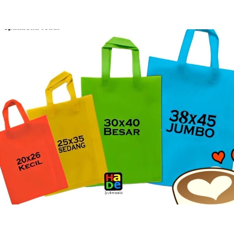 

Tas Sponbond ukuran 20x25 / Tas Tali Sponbond / Tas Harga Murah Mutu Terjamin