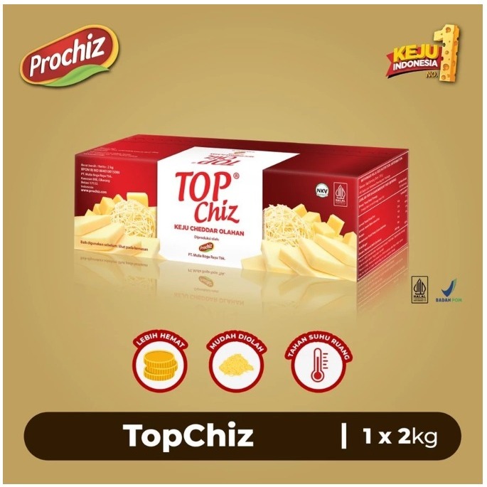 

Topchiz Keju Cheddar kemasan 2Kg