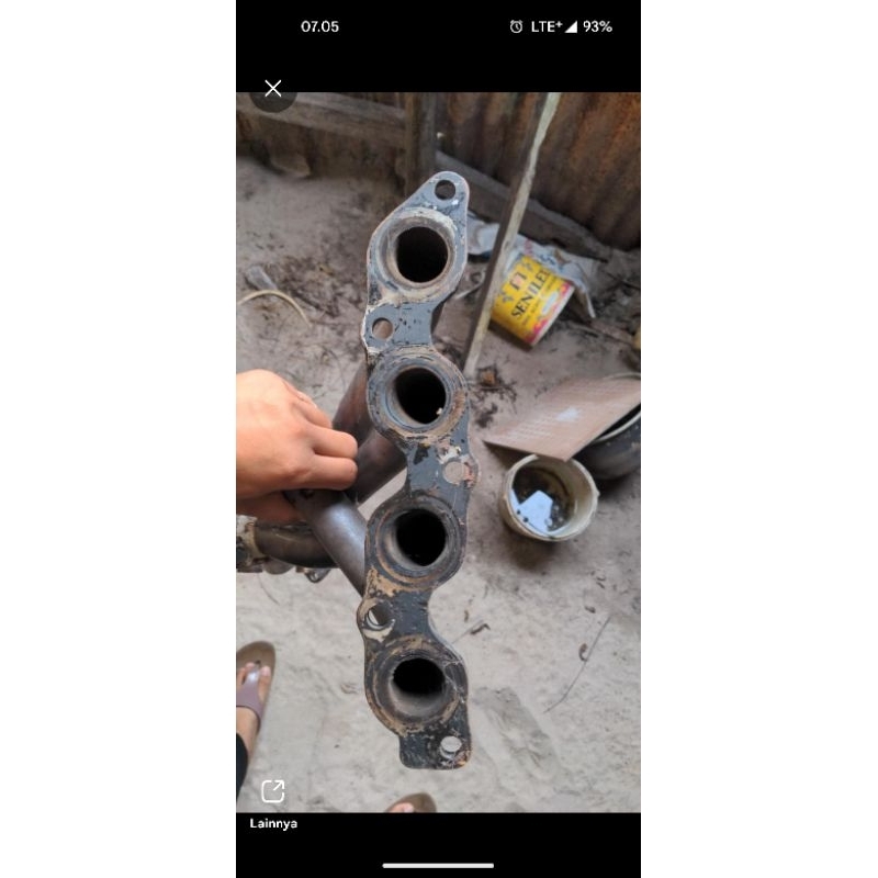 header kansai original aluminized dan rspeed besi 2nd for 1NZ yaris vios