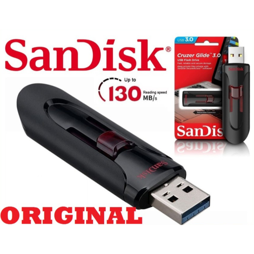 Sandisk Flashdisk 128GB USB 3.0 Original / Flash Disk 128 GB USB 3.0