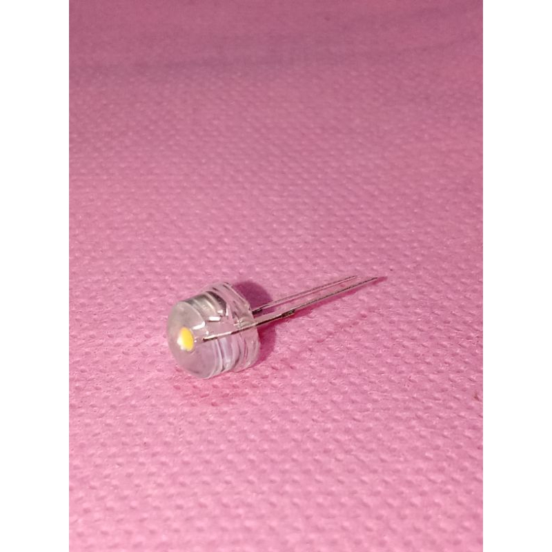 Led 8mm Strawhat, Warna Putih