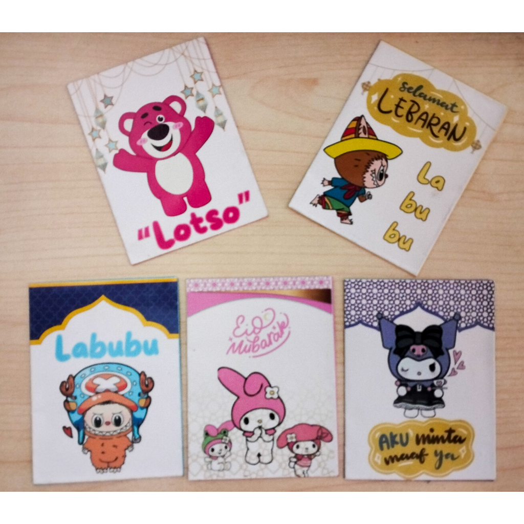 

Amplop THR Lebaran Sanrio – 10 Pcs/Pack, Motif Karakter Imut & Menggemaskan
