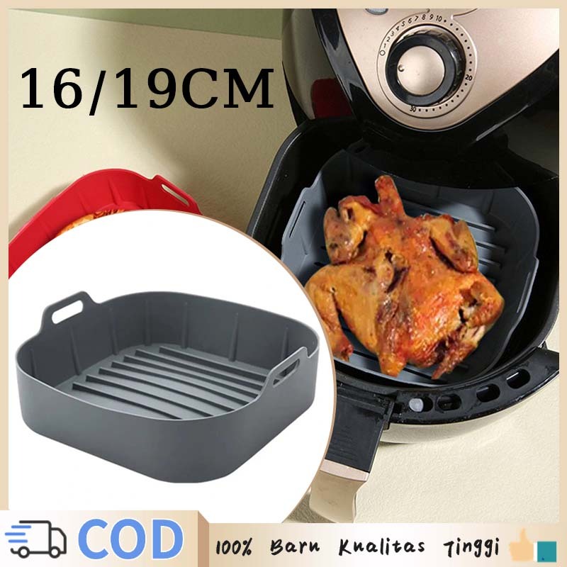 Alas Air Fryer Silikon Bpa Free Mangkok Air Fryer Air Fryer Tray Wadah Airfryer Silikon Tray Nampan 