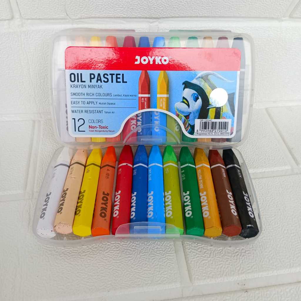 

OIL PASTELS / KRAYON / CRAYON TITI 12WARNA ORIGINAL JOYKO