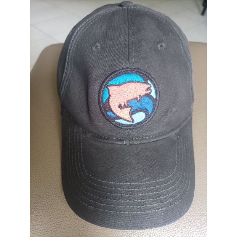 topi logo ikan || topi brand mancing
