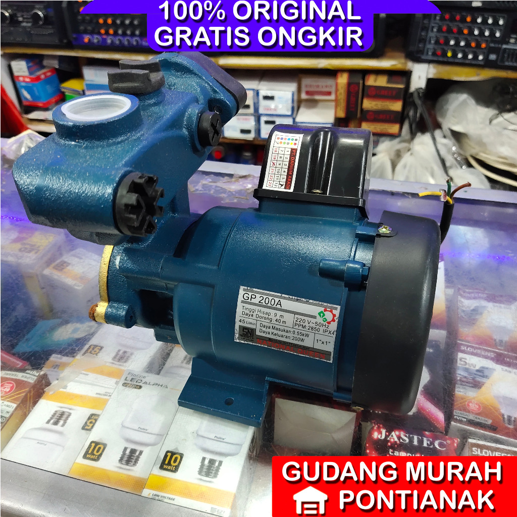 Pompa Air National 200 watt super kuat nasional GP-200 200w