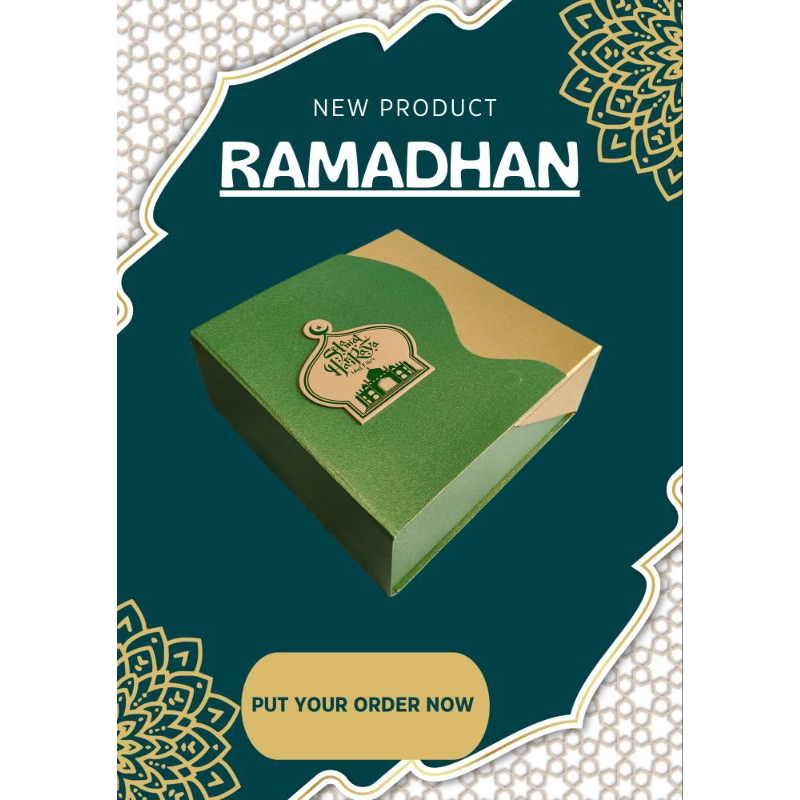 

Hardbox Magnet Lebaran/Idul Fitri Lapis Legit / Kue Kering 22x22x8 cm