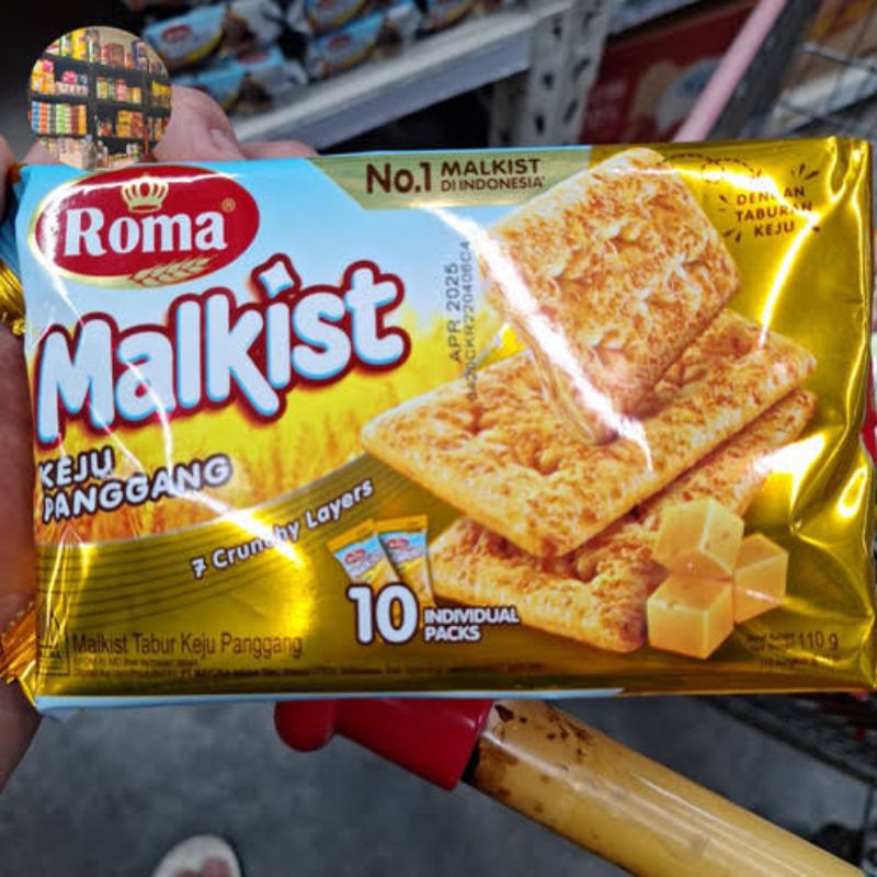 

Roma Malkist Keju Panggang 110 Gr - Biskuit