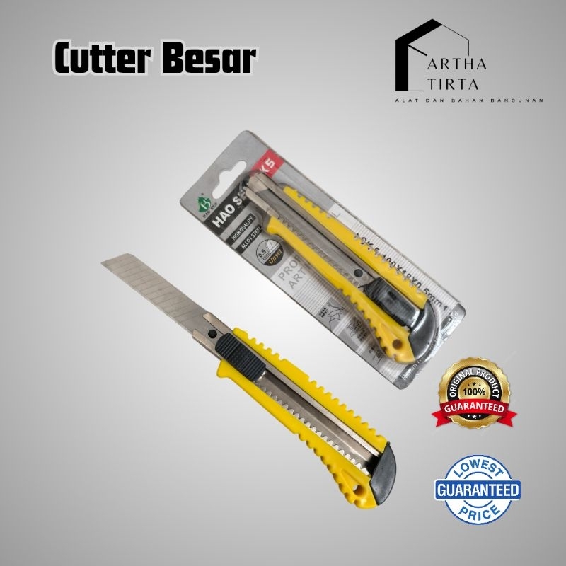 

Pisau Cutter Besar Hao Sen SK 5 Plastik / Cutter sk 5-100x18x0.5mm