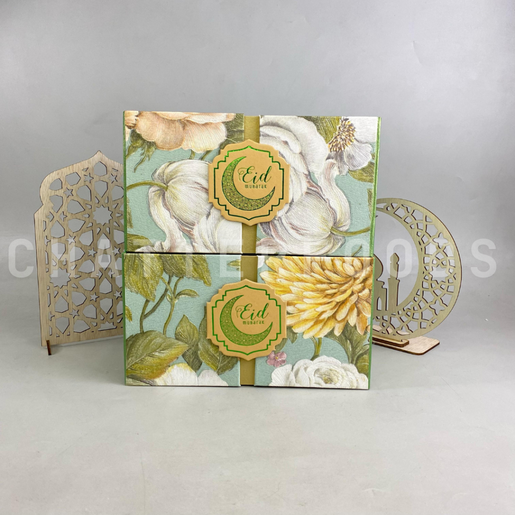 

Box Kue Kering 2 Toples 250gr / Box Magnet Bolu Setengah Lapis Lebaran