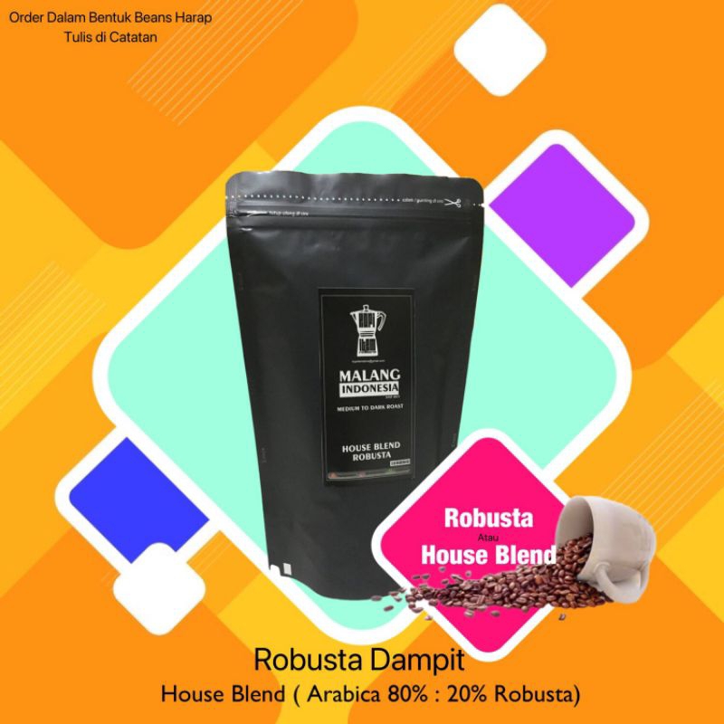 

Kopi House Blend | Arabica 80 : 20 Robusta 1 Kg