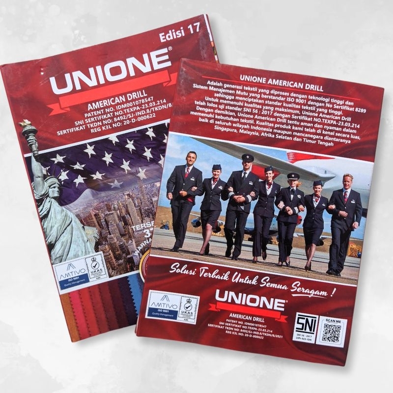 BUKU KATALOG/KATALOG UNION/SAMPEL UNION/DRILL UNION