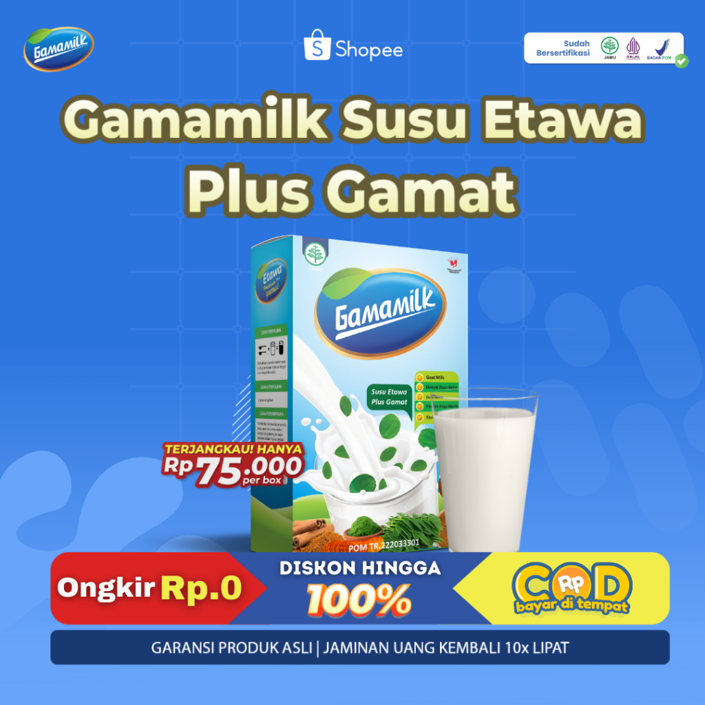 

GAMAMILK Susu Etawa - Dengan Ekstrak Gamat - Original Produk Asli