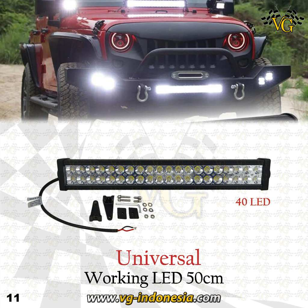 LAMPU LED BAR WORKING LED 40 LED 50 CM LAMPU MOBIL