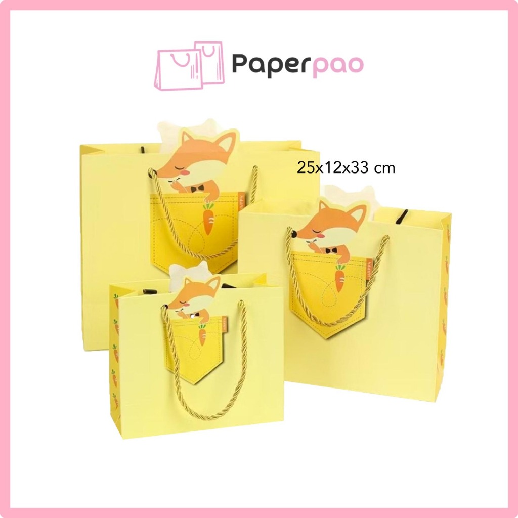 

PAPERPAO - Cute Animal Paper Bag Kantong Tas Kertas Tebal Paperbag Ultah Birthday GoodieBag Paperbag Goodie Bag Ulang Tahun Kantong Bingkisan