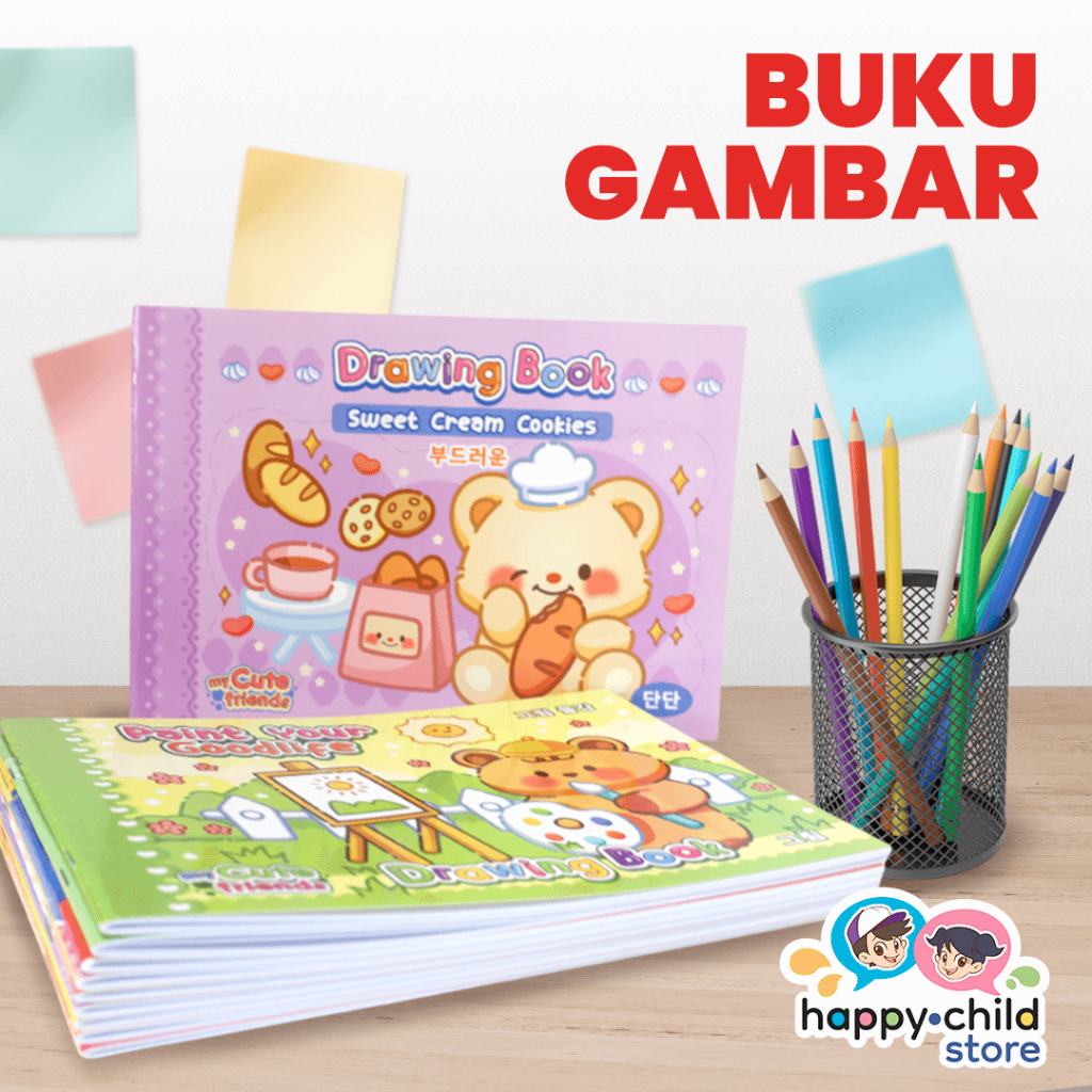 

[Grosir] Buku Gambar ukuran Medium isi 10 (Harga per Pack)