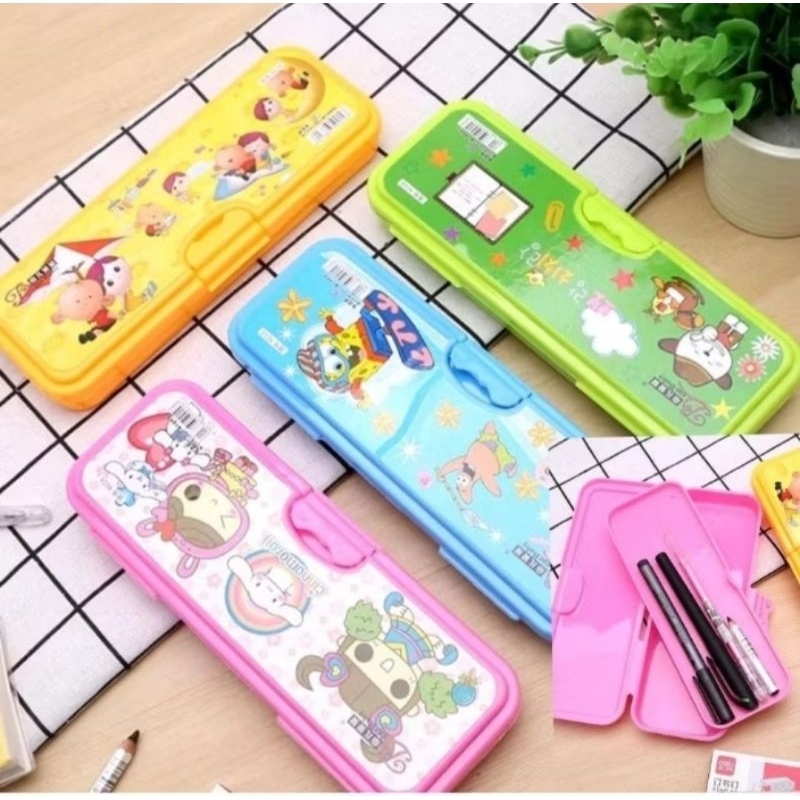 

TEMPAT PENSIL 2 SUSUN PLASTIK / PENCIL CASE KARAKTER