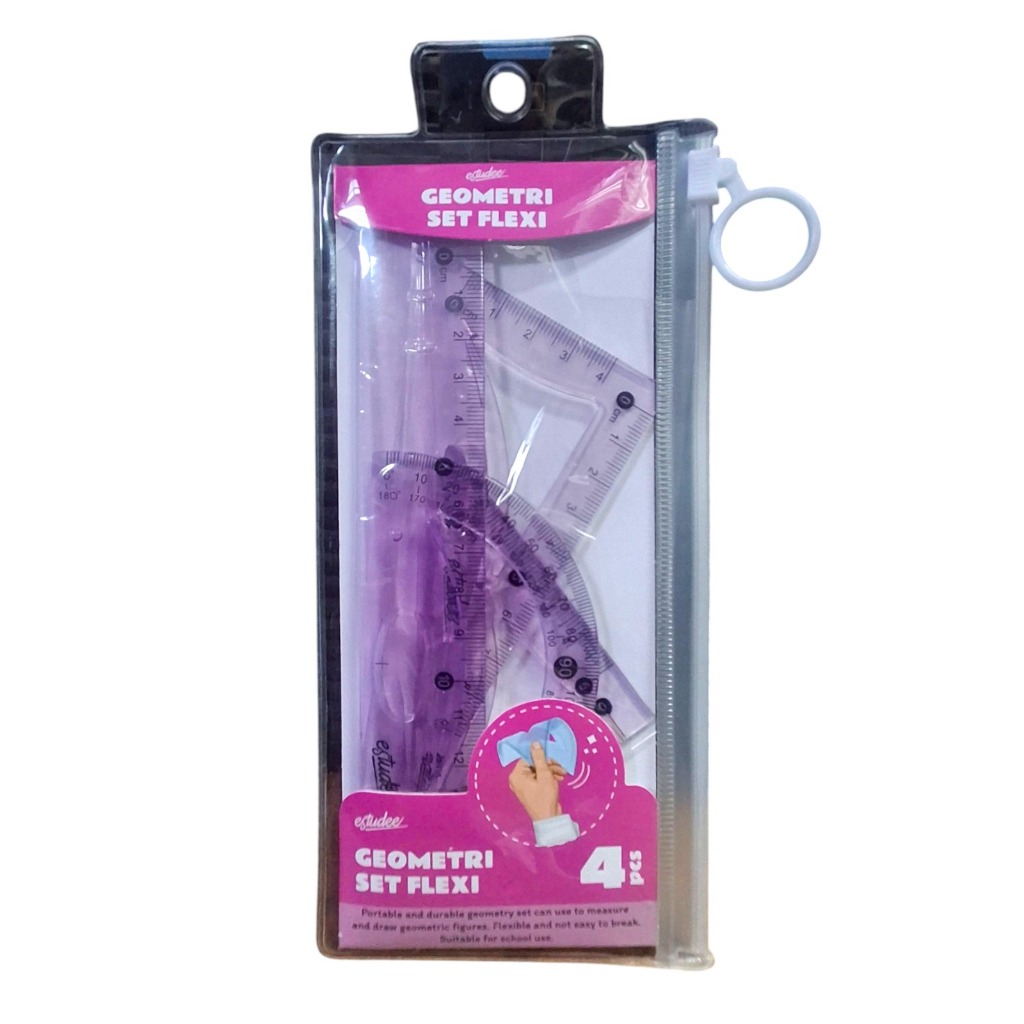 

Gramedia Jayapura - Estudee Geometric Set Flexi Pink Es-Gr18510