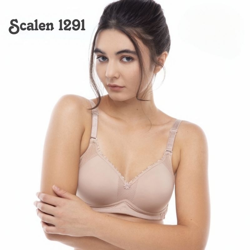 [1pc] BH/BRA merk scalen code 1291 tanpa kawat Cup C (cup besar)