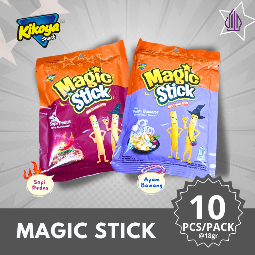 

MAGIC STICK 30PCS SNACK ANEKARASA MURAH ENAK Rendah lemak Alami Cemilan Keripik kentang Potato chips Snack Snacks Food Crispy