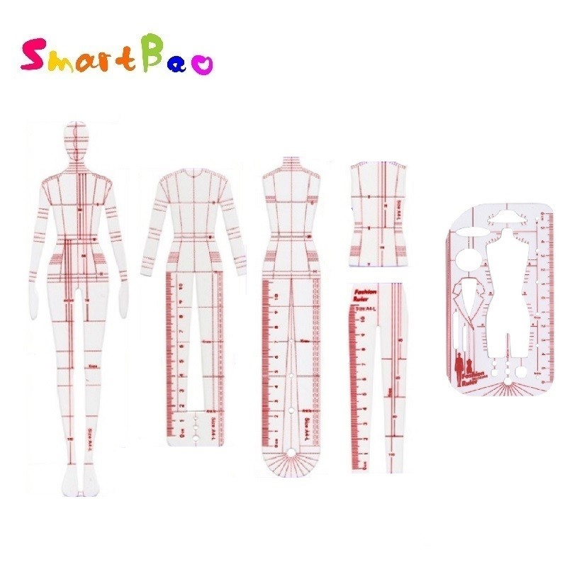 

Fashion Illustration Rulers Fashion Model Sketch Template Ruler Body Outline for Fashion Design