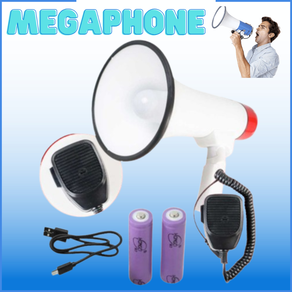 Megaphone Toa Kecil Pengeras Suara Untuk Jualan Bluetooth Bisa Rekam Suara 50 W - 8099