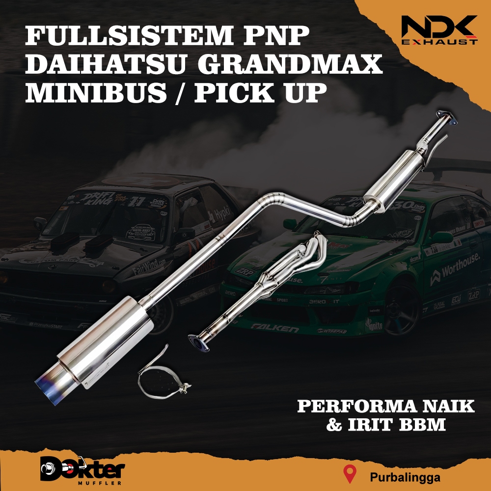 KNALPOT RACING MOBIL FULLSISTEM PNP DAIHATSU GRANDMAX MINIBUS / PICK UP KNALPOT MOBIL NDK EXHAUST BA
