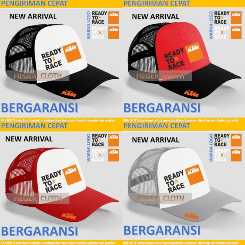topi racing KTM to race topi jaring bersepeda olahraga outdoor pria wanita dewasa