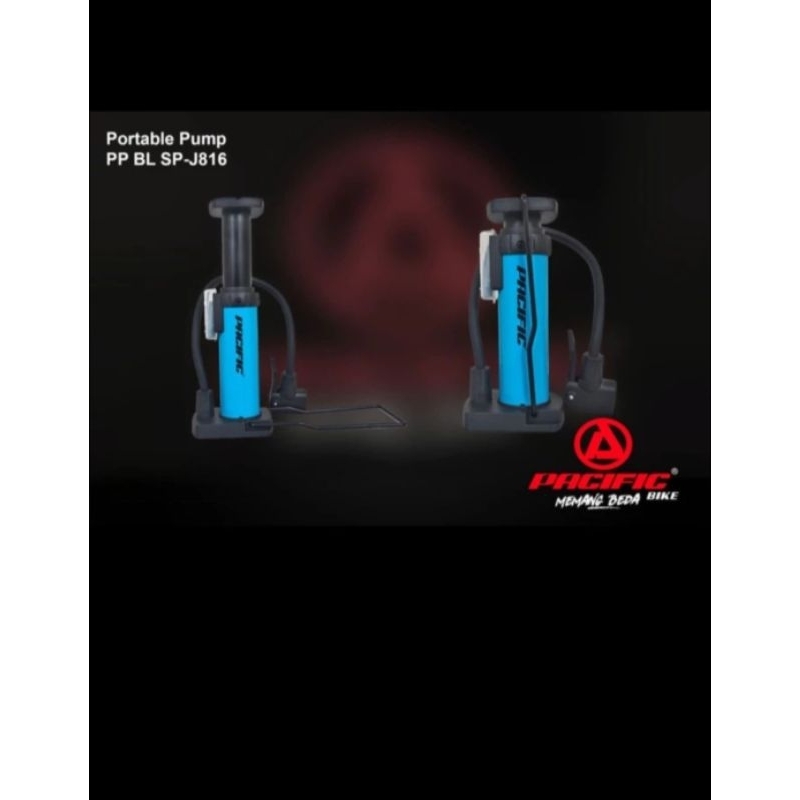 Foot Pump Pacific Pompa Injak Sepeda Pacific Bicycle Pump sj 816
