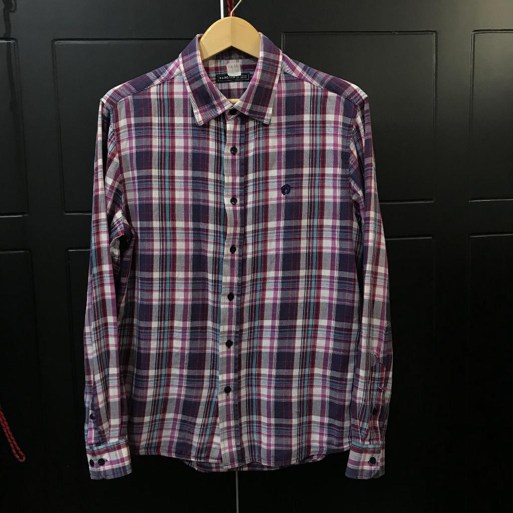 kemeja hangten ungu m motif