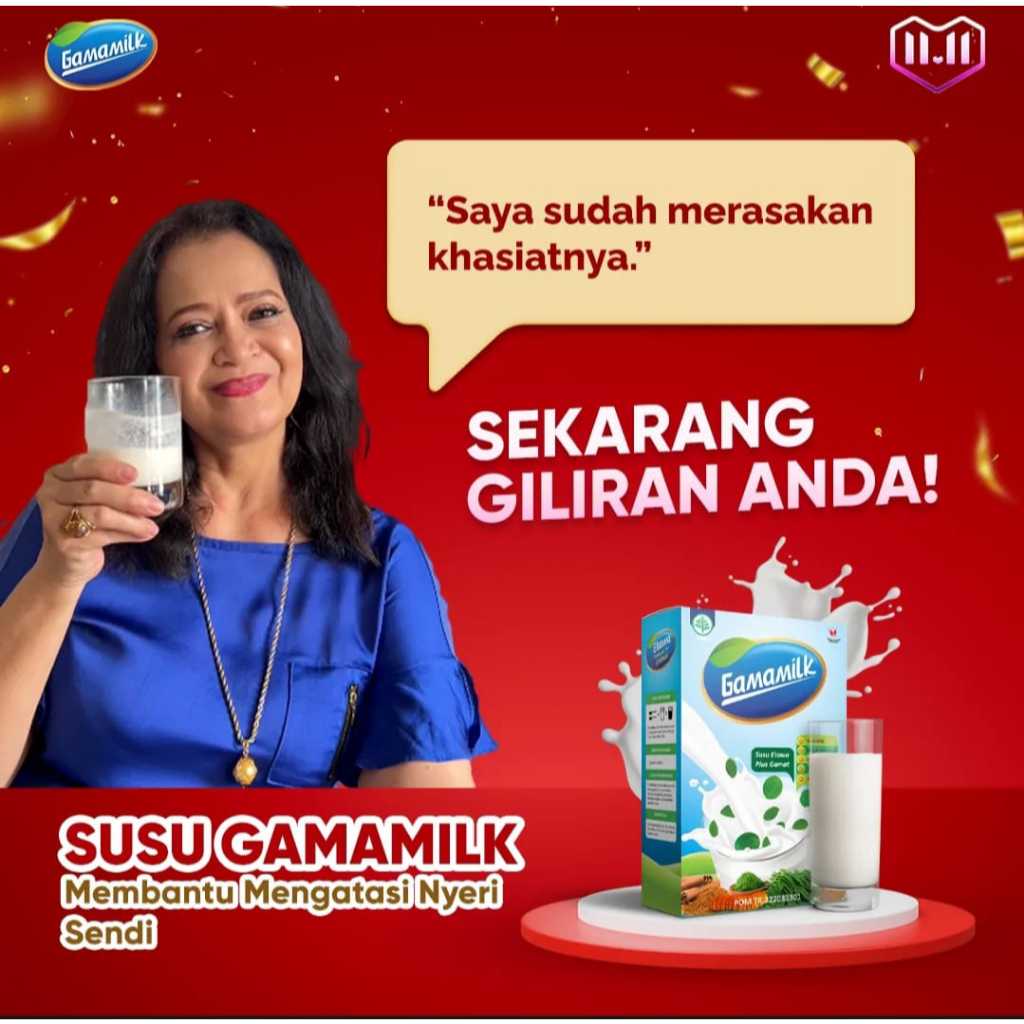 

GAMAMILK, SUSU ETAWA PLUS GAMAT & DAUN KELOR, ATASI NYERI TULANG DAN SENDI