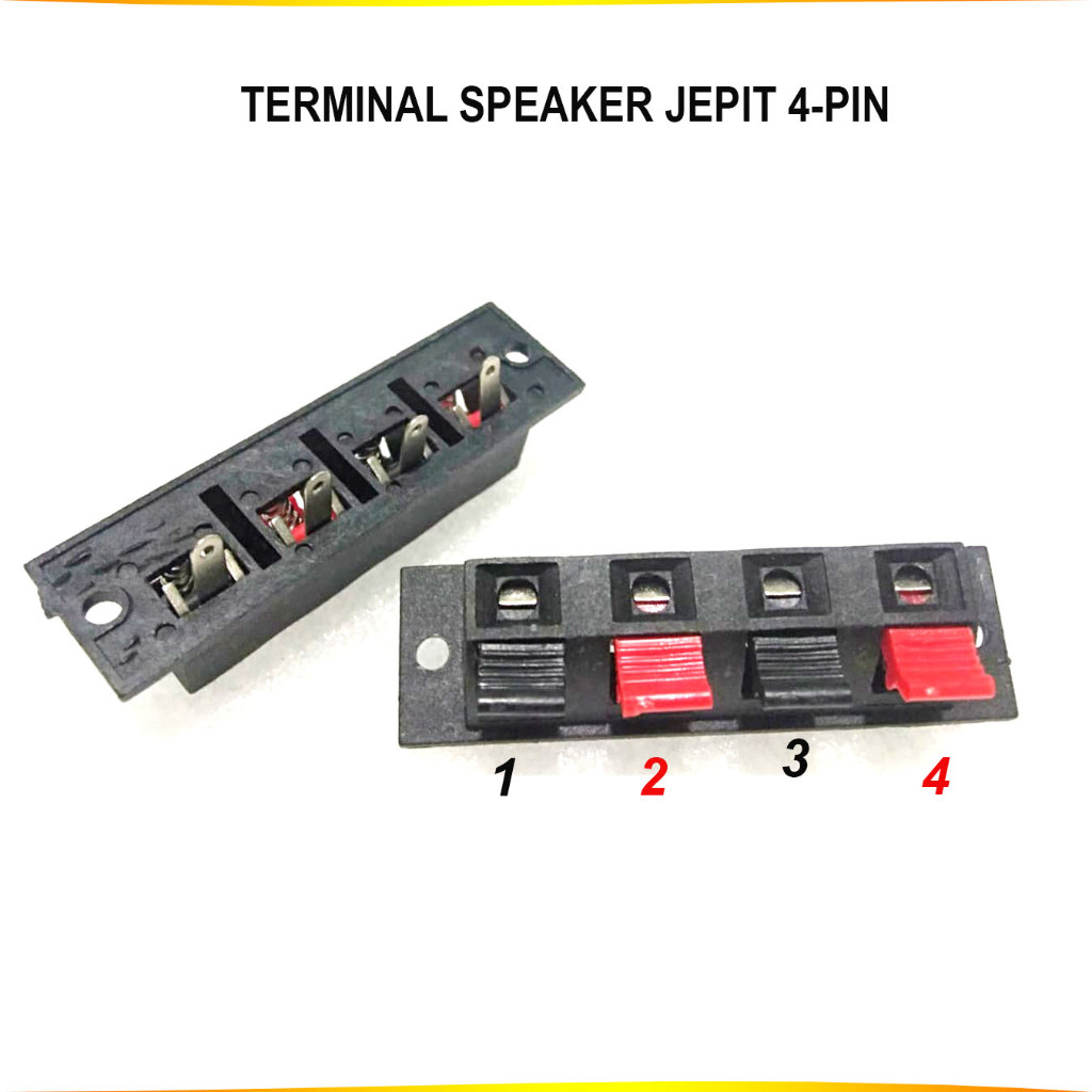TERMINAL SPEAKER JEPIT 4PIN TERMINAL JEPIT SPEAKER 4LOBANG