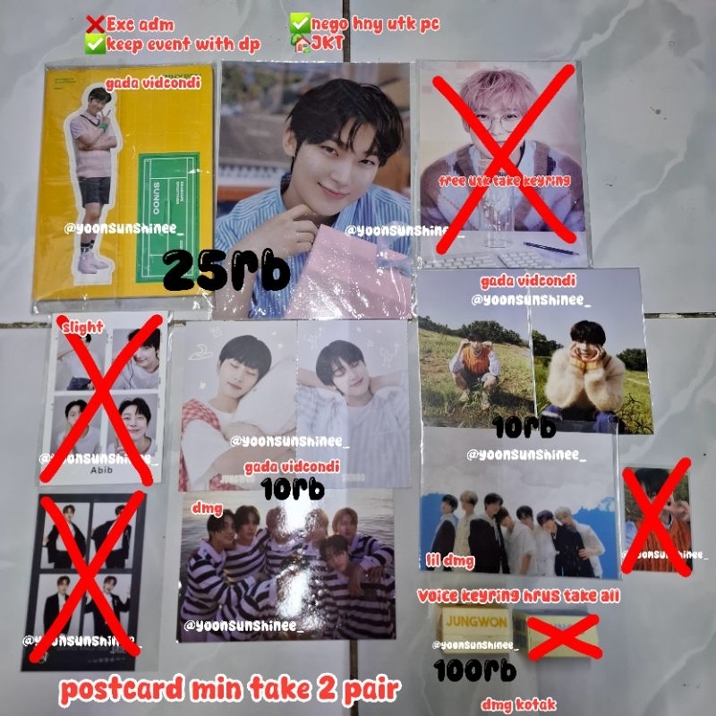 [READY STOCK PT2] VOICE KEYRING JUNGWON BDAY | JUNGWON SUNOO ORANGE BLOOD | SUNOO BDAY POSTER | SUNO