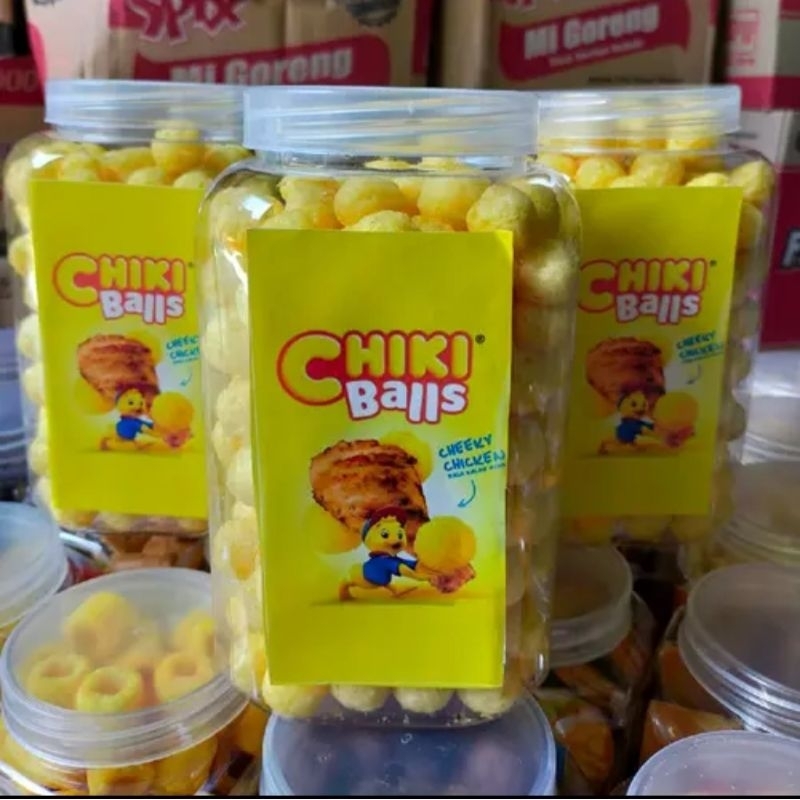 

Kue Lebaran/jajan Lebaran Toples/Snack Ori Chiki Balls Kemasan Toples 2L