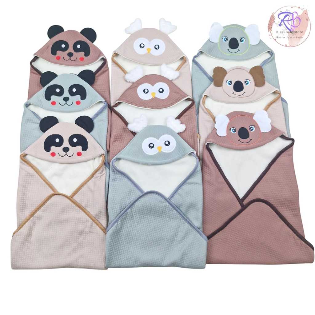 Selimut diamond bayi topi newborn selimut topi bayi baru lahir gift set