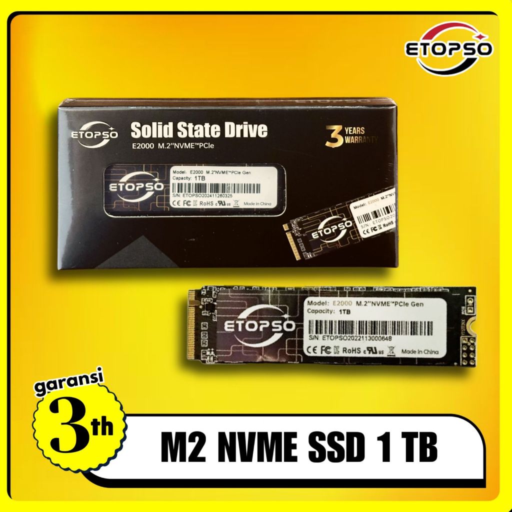 ETOPSO NVME 1TB RUSAK GANTI BARU