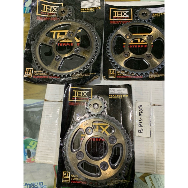 GEAR SET SEPUHAN SUPRA FiT New , 13T/45T, 13T/40T , 12T/50T, Thx