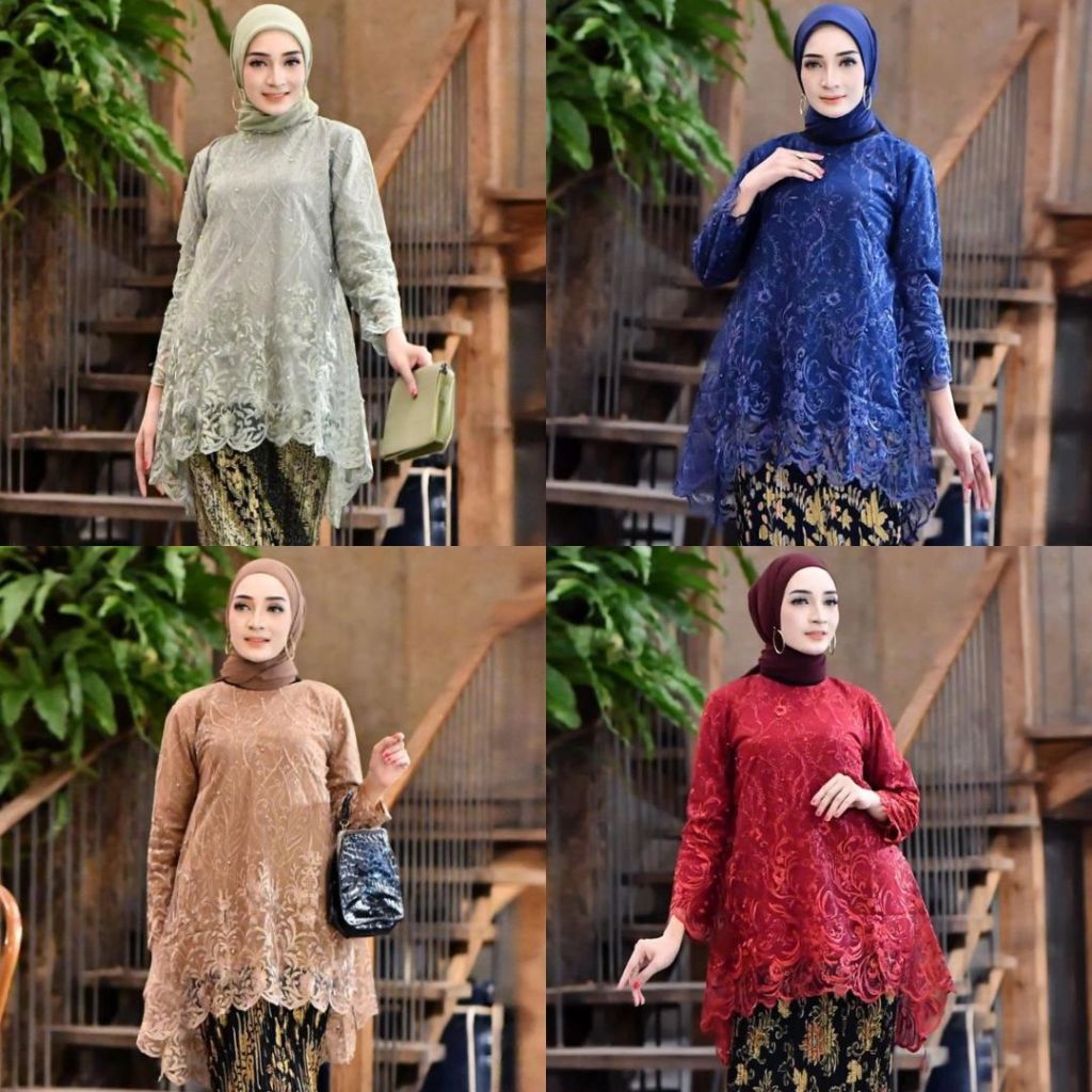 Atasan Kebaya Modern / Kebaya Wisuda / Kebaya Azkia Pilihan Warna