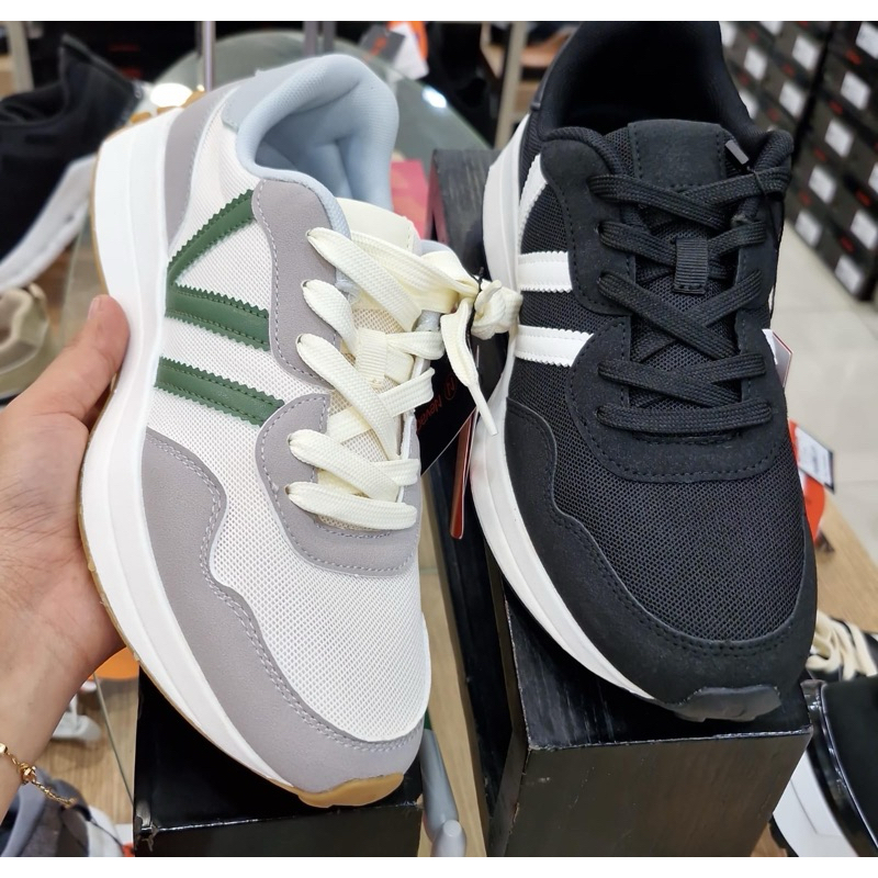 sepatu sneakers cowok dewasa model tali brand nevada sport