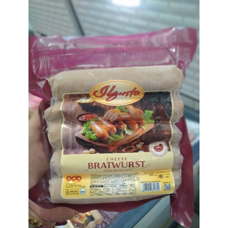 

sosis ilgusto cheese bratwurst 360gr