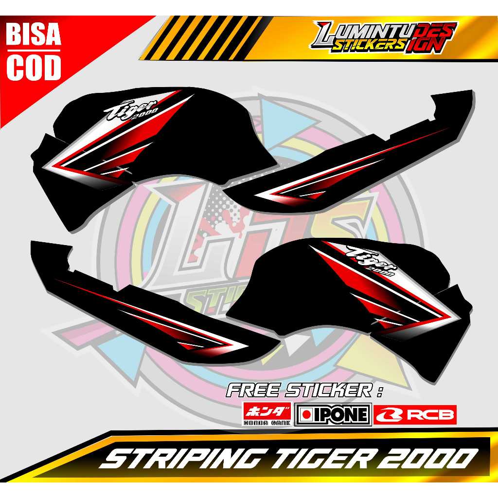 STRIPING VARIASI TIGER 2000 / STICKER LIST VARIASI HONDA TIGER LAMA