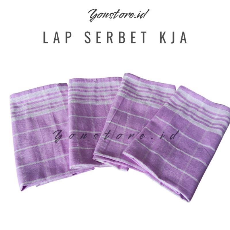 SERBET JUMBO TEBAL CAP KJA / serbet 3 Lembar / serbet makan / serbet dapur / serbet  dapur tebal jum